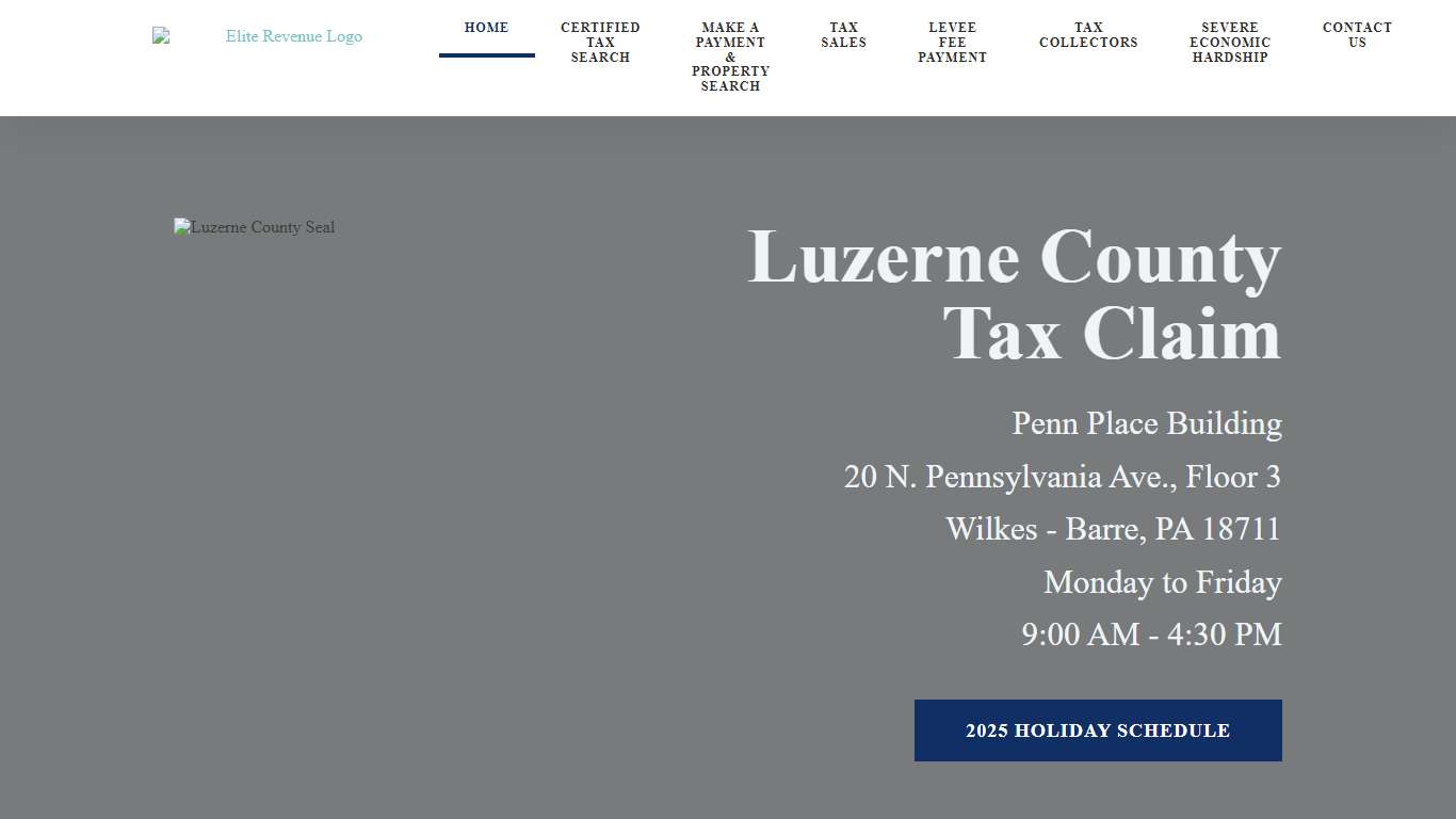 Luzerne County Tax Claim - Tax Collections