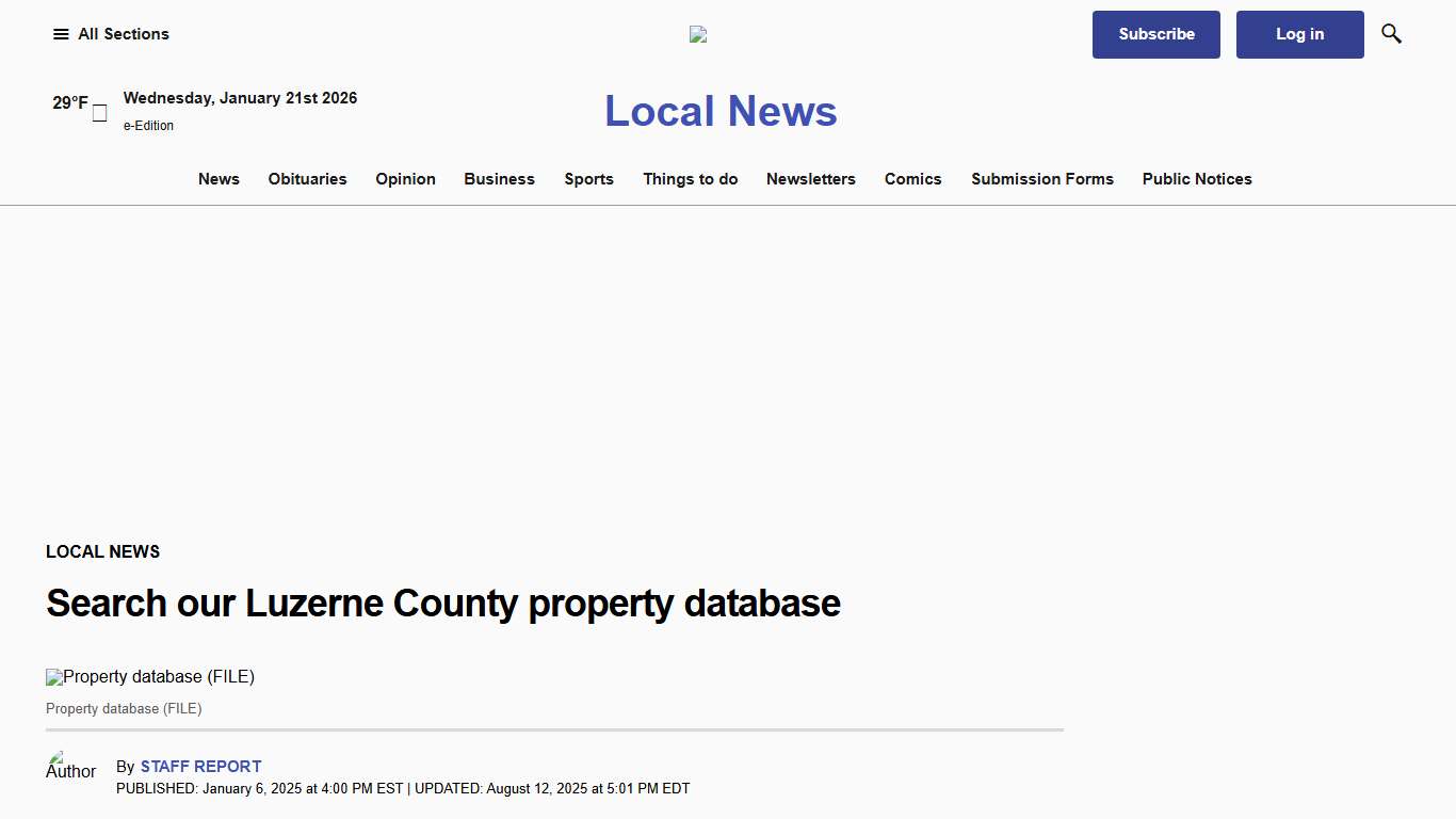 Search our Luzerne County property database – Wilkes-Barre Citizens' Voice